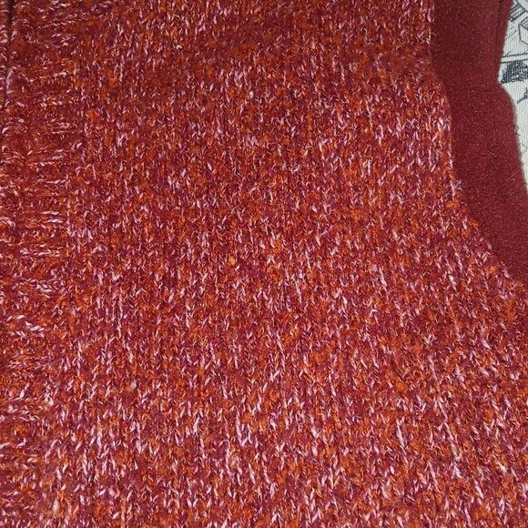 Christopher & Banks maroon reversible fleece sweater vest Sz M NWOT - Picture 6 of 8